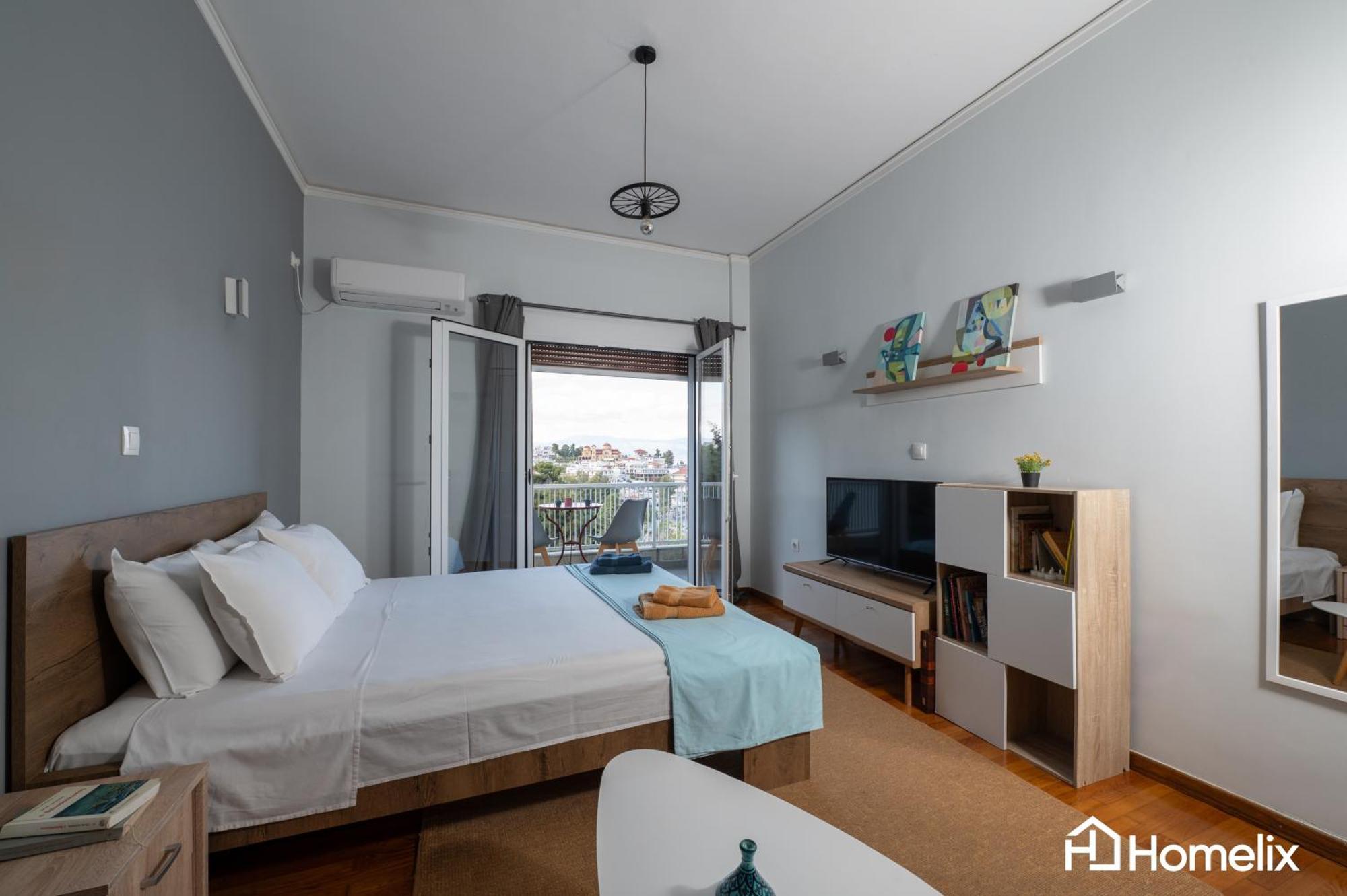 30M² Cosy Studio With Panoramic Sea View Chalkís Kültér fotó